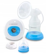 BreastPumpElectricEsperanzaBEBITAECM001B,pressure:0.32bar,2workingmodes:stimulationandsuction,9suctionlevels,5stimulationlevels,BigLCDdisplay,Superquietinworking,150mlmilkbottle,Skin-friendlymassagecushion,Highefficiency