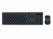 GembirdKBS-WM-03-RU,2.4GHzWirelessdesktopset,MultimediaKeyboard+Mouse4buttons,2.4GHz,Nano-receiver,USB,Black