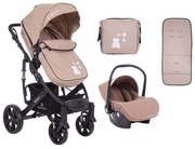 StrollerKikkaBoo3in1BelovedBeige(+Carseat)