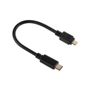 Hama135713USB-CAdapterCable,USB-Cplug-microUS2.0plug,gold-plated,0.75m