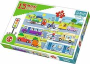 TreflPuzzles-"15Maxi"-Vehiclesinthecity/TreflBaby