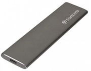 .960GB(USB3.1/Type-C)TranscendPortableSSD"ESD250C",Gray(120x34x7.5mm,47g,R/W:520/460MB/s)