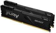 16GBDDR4-2666MHzKingstonFURYBeast(Kitof2x8GB)(KF426C16BBK2/16),CL16-18-18,1.2V,Black